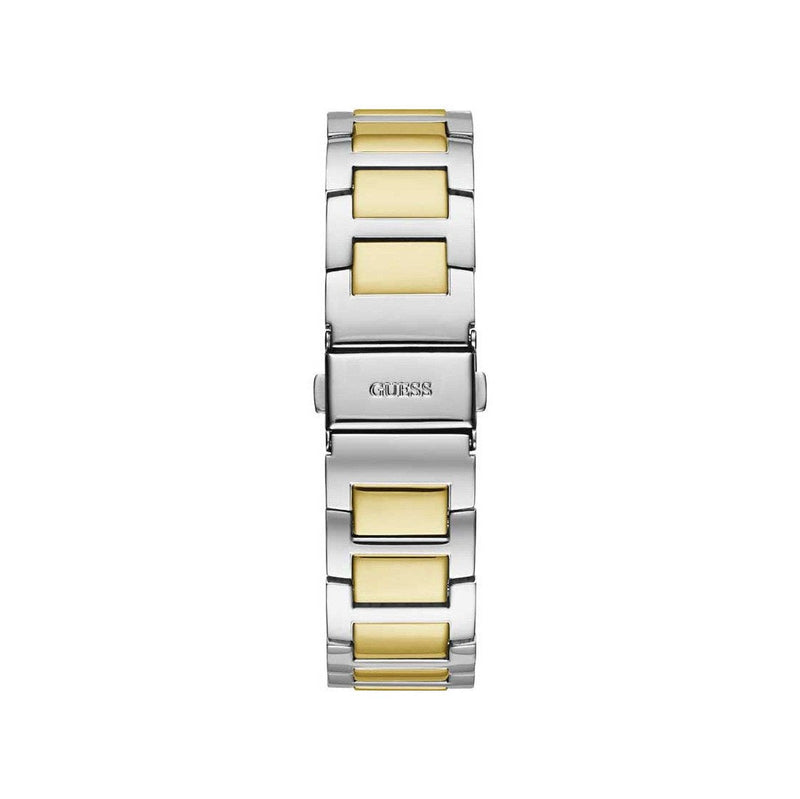 Guess Frontier Chronograph Crystals Gold Dial Two Tone Steel Strap Watch For Women - W1156L5 Buy Now By Guess