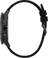 Guess Frontier Crystals Black Dial Black Silicone Strap Watch For Men - W1132G3 Buy Now By Guess