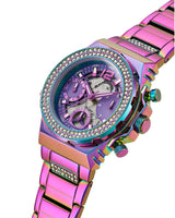 Guess Fusion Chronograph Purple Dial Purple Steel Strap Watch for Women - GW0552L4 Buy Now By Guess