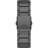Shop Guess Phoenix Multifunction Crystals Silver Dial Black Steel Strap Watch For Men - GW0094G3 in USA