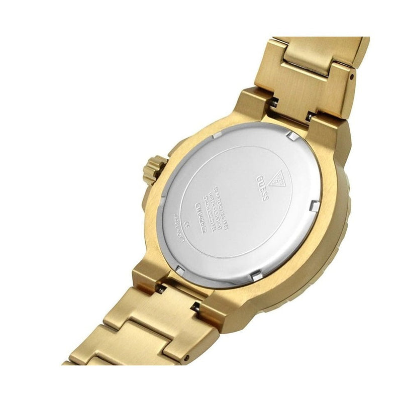 Guess Track Grey Dial Gold Steel Strap Watch for Men - GW0426G2 Buy Now By Guess