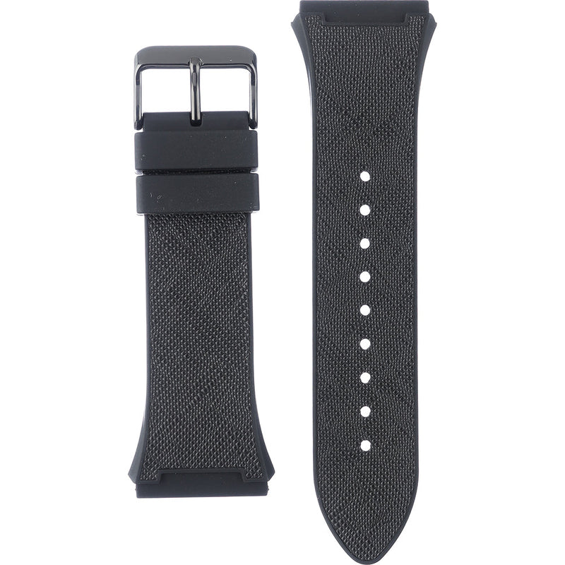 Guess Phoenix Multifunction Silver Dial Black Silicone Strap Watch For Men - GW0048G1 Buy Now By Guess