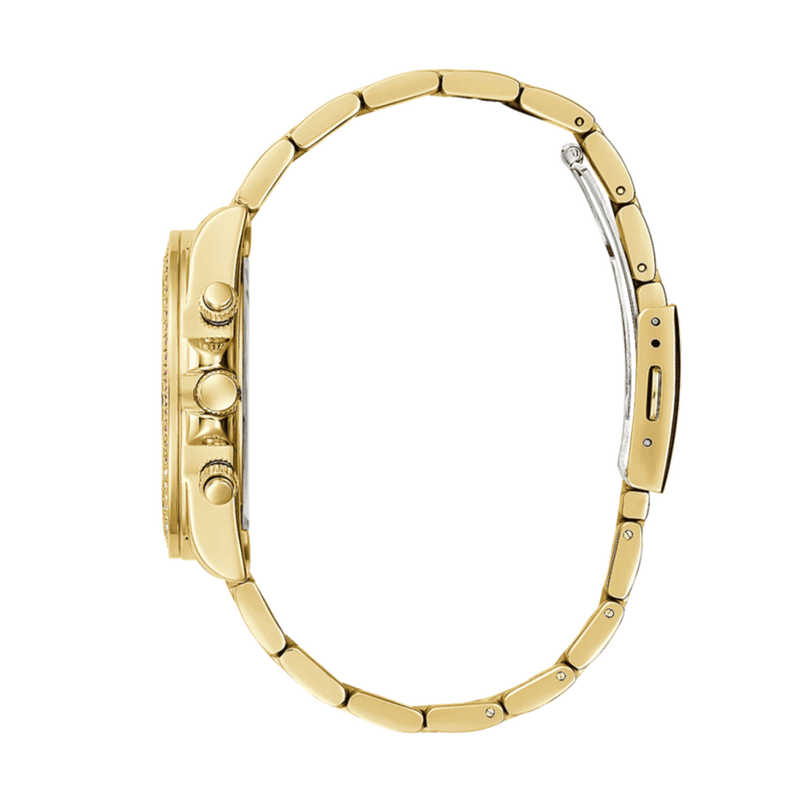 Guess Confetti Chronograph Rainbow Dial Gold Steel Strap Watch For Women - GW0483L4 Buy Now By Guess