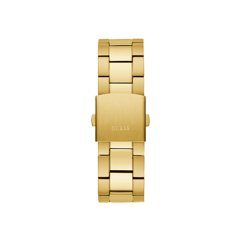 Guess Edge Chronograph Black Dial Gold Steel Strap Watch For Men - GW0539G2 Buy Now By Guess