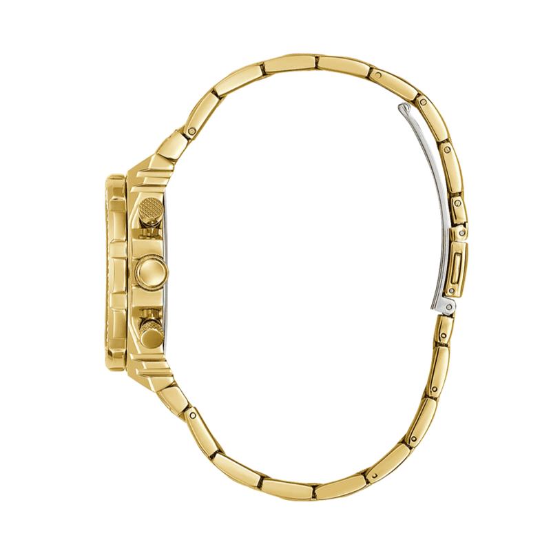 Guess Fusion Chronograph Gold Dial Gold Steel Strap Watch for Women - GW0552L2 Buy Now By Guess