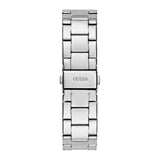 Shop Guess Cubed Analog Silver Dial Silver Steel Strap Watch For Women - GW0606L1 in USA