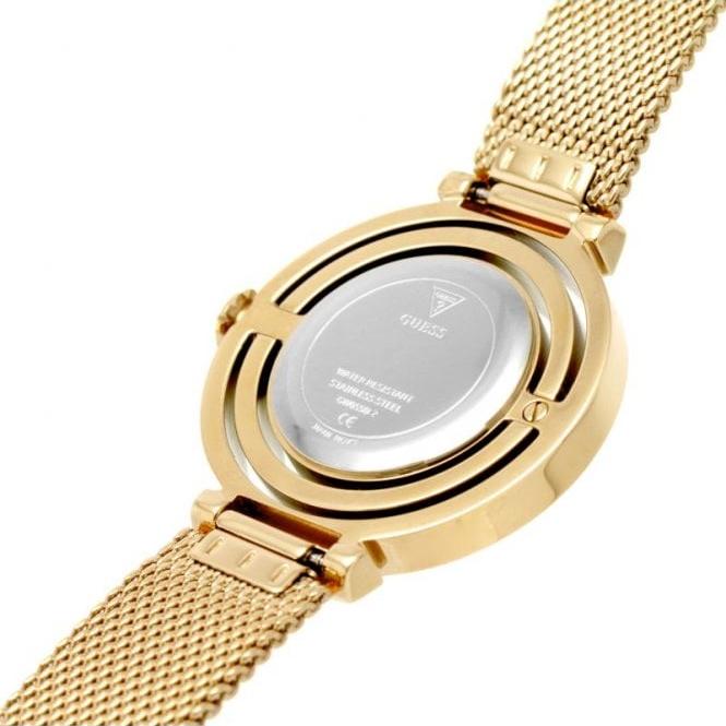 Guess Dream Quartz Gold Dial Gold Mesh Strap Watch For Women - GW0550L2 Buy Now By Guess