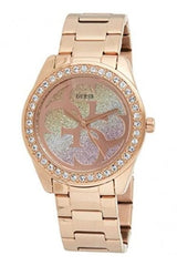 Guess G Twist Diamonds Rose Gold Dial Rose Gold Steel Strap Watch For Women - W1201L3 Buy Now By Guess