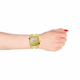 Shop Guess Crush Gold Dial Gold Steel Strap Watch For Women - GW0020L2 in USA