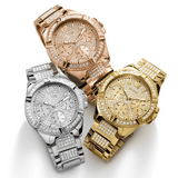 Guess Frontier Diamonds Rose Gold Dial Rose Gold Steel Strap Watch For Women - W1156L3 Buy Now By Guess