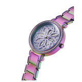 Shop Guess Lily Analog Purple Dial Purple Steel Strap Watch For Women - GW0528L4 in USA