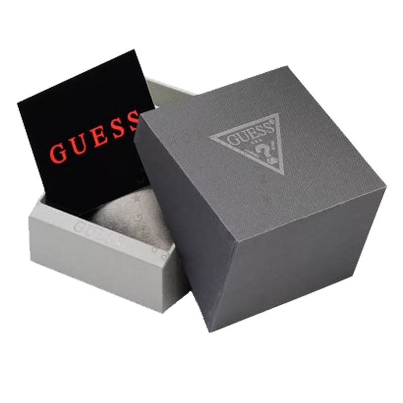 Guess Mainline Multifunction Crystals Black Dial Red Silicone Strap Watch For Men - GW0208G6 Buy Now By Guess