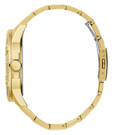 Guess Queen Quartz Gold Dial Gold Steel Strap Watch For Men - GW0497G2 Buy Now By Guess