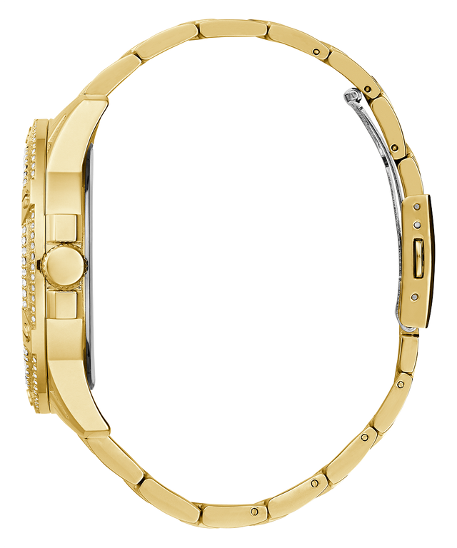 Guess Queen Quartz Gold Dial Gold Steel Strap Watch For Men - GW0497G2 Buy Now By Guess