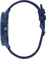 Guess Frontier Crystals Blue Dial Blue Silicon Strap Watch For Men - W1132G4 Buy Now By Guess