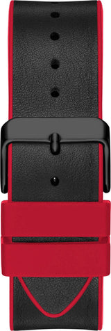 Guess Phoenix Multifunction Black Dial Black & Red Rubber Strap Watch for Men - GW0202G7 Buy Now By Guess