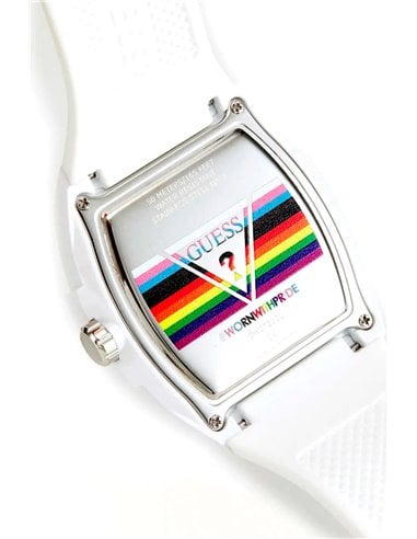 Guess Phoenix Analog White Dial White Silicone Strap Watch for Men - GW0720G1 Buy Now By Guess