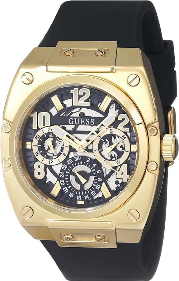 Guess Prodigy Black Dial Black Silicone Strap Watch For Men - GW0569G2 Buy Now By Guess