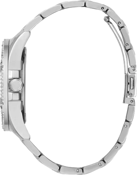Guess Queen Quartz Silver Dial Silver Steel Strap Watch For Women - GW0464L1 Buy Now By Guess