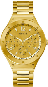 Shop Guess Scope Gold Dial Gold Steel Strap Watch for Men - GW0454G2 in USA