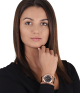 Shop Guess Venus Diamonds Black Dial Black Rubber Strap Watch for Women - GW0118L2 in USA