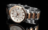 Guess Exec Chronograph White Dial Two Tone Steel Strap Watch for Men - W0075G2 Buy Now By Guess