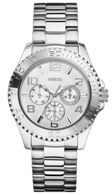 Guess BFF Multifunction Silver Dial Silver Steel Strap Watch for Women - W0231L1 Buy Now By Guess