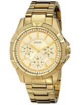 Guess Mini Phantom Diamonds Gold Dial Gold Steel Strap Watch for Women - W0235L5 Buy Now By Guess