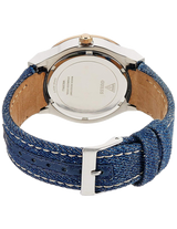 Guess Jet Setter Analog Blue Dial Blue Denim Strap Watch For Women - W0289L1 Buy Now By Guess