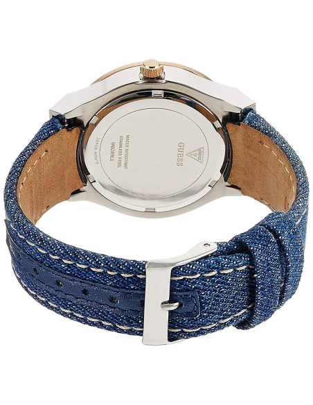 Guess Jet Setter Analog Blue Dial Blue Denim Strap Watch For Women - W0289L1 Buy Now By Guess