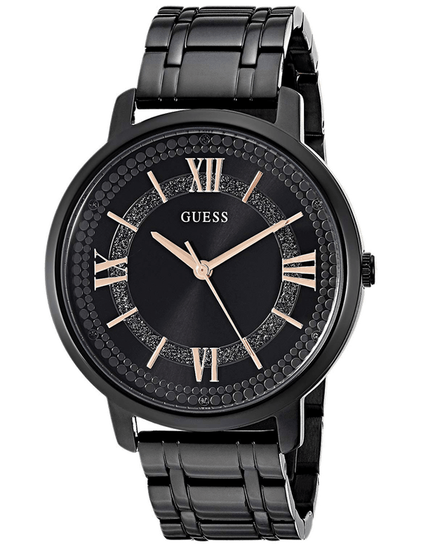 Shop Guess Montauk Black Tone Stainless Steel Watch For Women - W0933L4 in USA