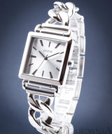 Shop Guess Vanity Silver Dial Silver Steel Strap Watch for Women - W1029L1 in USA