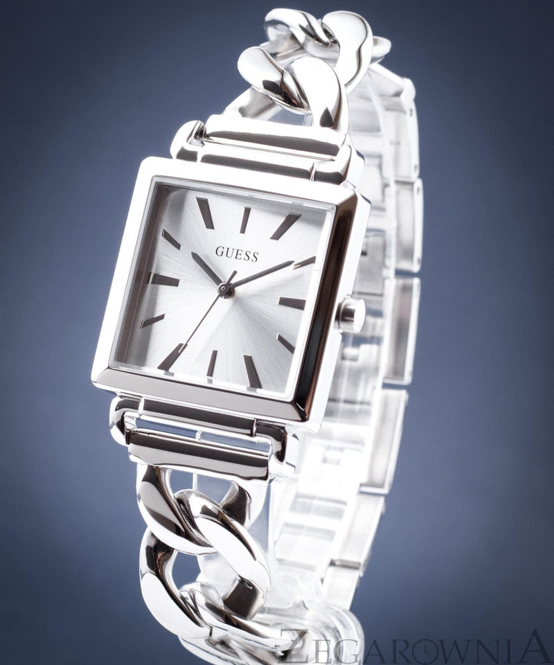 Shop Guess Vanity Silver Dial Silver Steel Strap Watch for Women - W1029L1 in USA