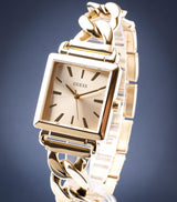 Shop Guess Vanity Gold Dial Gold Steel Strap Watch for Women - W1029L2 in USA
