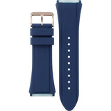 Shop Guess Catalina Blue Gold Tone Blue Silicone Strap Watch For Women - W0562L2 in USA