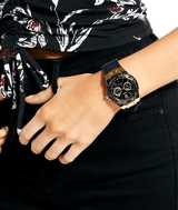 Shop Guess Black Dial Black Rubber Strap Watch For Women - W1053L7 in USA