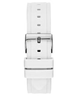 Guess Zena Analog White Dial White Rubber Strap Watch For Women - W1094L1 Buy Now By Guess