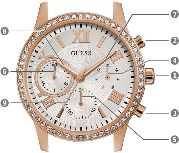 Guess Solar White Dial White Rubber Strap Watch For Women - W1135L1 Buy Now By Guess
