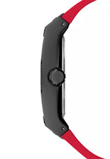 Guess Phoenix Multifunction Black Dial Black & Red Rubber Strap Watch for Men - GW0202G7 Buy Now By Guess