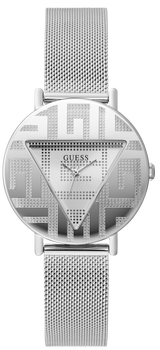 Guess Iconic Quartz Silver Dial Silver Mesh Bracelet Watch For Women - GW0527L1 Buy Now By Guess
