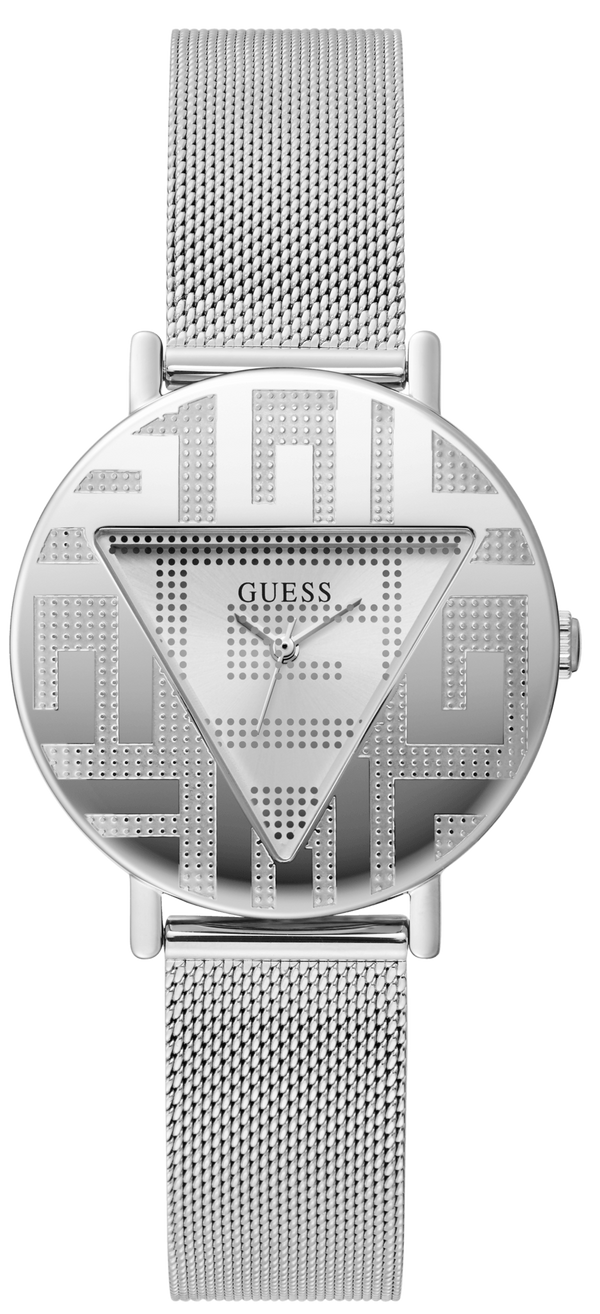 Guess Iconic Quartz Silver Dial Silver Mesh Bracelet Watch For Women - GW0527L1 Buy Now By Guess