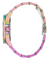 Shop Guess Queen Multicolor Dial Multicolor Steel Strap Watch For Women - GW0464L4 in USA