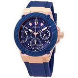 Guess Zena Blue Dial Blue Silicone Strap Watch For Women - W1049L2 Buy Now By Guess