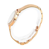 Guess Chelsea Mother of Pearl White Dial Rose Gold Mesh Strap Watch For Women - W0647L2 Buy Now By Guess