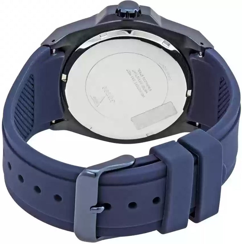 Shop Guess Poseidon Blue Dial Blue Rubber Strap Watch for Men - GW0057G3 in USA