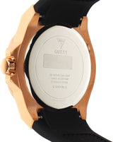 Shop Guess Venus Diamonds Black Dial Black Rubber Strap Watch for Women - GW0118L2 in USA
