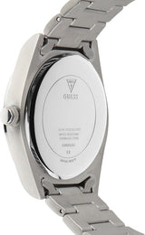 Shop Guess Connoisseur Black Dial Silver Steel Strap Watch for Men - GW0265G1 in USA