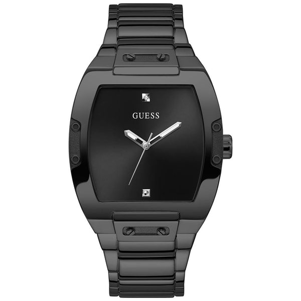 Shop Guess Trend Black Dial Black Steel Strap Watch for Men - GW0387G3 in USA