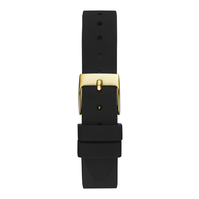 Guess Cosmic Multifunction Black Dial Black Silicone Strap Watch For Women - GW0466L1 Buy Now By Guess