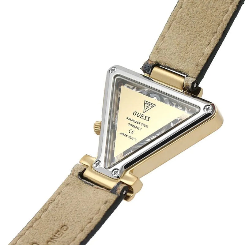 Guess Fame Quartz Animal Print Dial Multicolor Leather Strap Watch For Women - GW0504L3 Buy Now By Guess